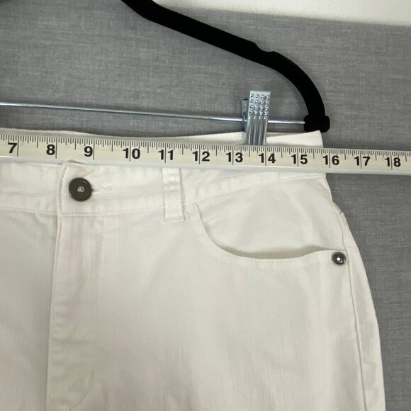Northern Reflections Town Jeans White Mid Rise Straight Leg Sz 8 Regular - Picture 9 of 12